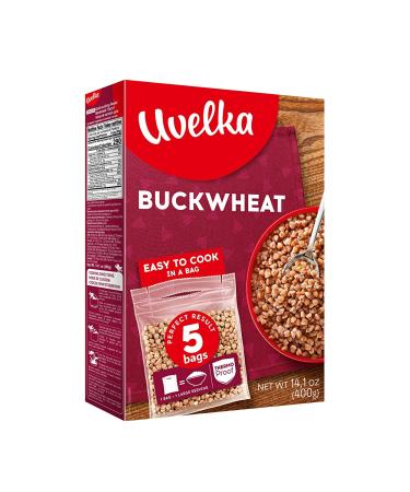 Uvelka Organic Buckwheat Boil in Bag 5x80g Pack of 2 - Ground Black Pepper Included - Buy Online on GoSupps.com