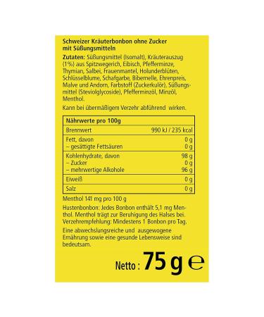 Ricola Original Herbs & Lemon Balm - Sugar-Free Swiss Herbal Candy 18x75g | Soothes Neck & Voice - Buy Online on GoSupps.com