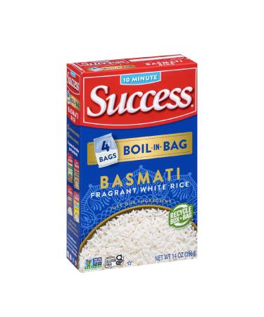 Success Boil-in-Bag Rice, Basmati Rice, Quick and Easy Rice Meals, 14-Ounce Box