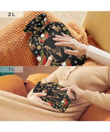 Personalized 1L Hot Water Bottle | Individual Christmas Heat Bottles for Pain Relief & Warmth - Buy Online on GoSupps.com