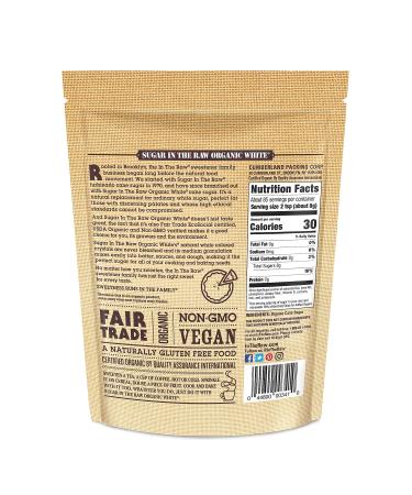 Organic Sugar in the Raw Granulated White Cane Sugar 24oz - Vegan, Gluten-Free & Non-GMO Sweetener for Hot & Cold Drinks, Coffee, Cooking & Baking - Buy Online on GoSupps.com