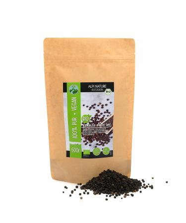 Organic black pepper whole (500g 1.1lb) black peppercorns 100% black pepper from certified organic cultivation gluten-free lactose-free laboratory-tested vegan 100% natural 500 GR (1.1lb) - Buy Online on GoSupps.com