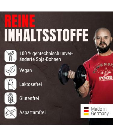 Powerstar Soy 90+ | 1kg Soy Protein Isolate | Vegan & Lactose-Free | Sugar-Free | 93% Protein | Made in Germany | Plant-Based Protein Powder - Banana Flavor - Buy Online on GoSupps.com