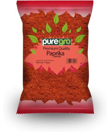 Puregro Paprika 60 Asta 1kg | Paprika | All Purpose Seasoning Spice | Ground Paprika | Paprika Powder | 1kg | Premium Quality | 60 ASTA - Buy Online on GoSupps.com