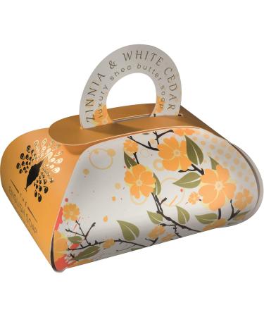 The English Soap Company Large Gift Bag Bath Soap Zinnia and White Cedar 260g