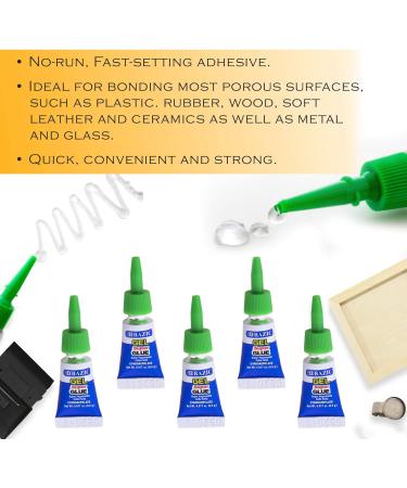 BAZIC Super Glue Gel 0.5g Clear No Run Gel Fast Dry Mini Small Tube Adhesive Bonding for Office & Home Improvement (5/Pack) 1-Pack 5-count (0.5g / count) 1-Pack - Buy Online on GoSupps.com