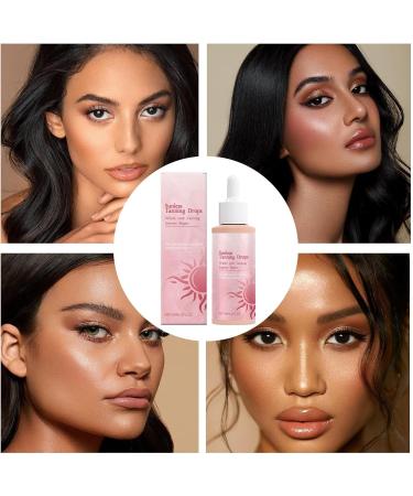 Gouttes de bronzage sans soleil 60 ml gouttes de bronzage prendre gouttes bronzantes sans soleil pour le visage et le corps gouttes de bronzage potables pour le visage - Buy Online on GoSupps.com