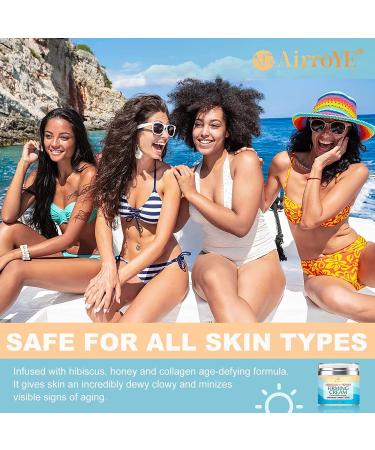 Hibiscus & Honey Firming Neck Cream with Collagen & Hyaluronic Acid - 1.7 FL OZ - Buy Online on GoSupps.com