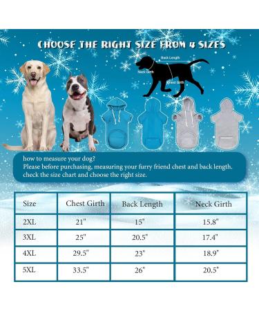 RANYPET Dog Hoodies 2XL - Blue & Grey - Soft Cotton Warm Pet Sweater with Zipper Pocket for Large and Medium Dogs - Autumn & Winter Fashion - Buy Online on GoSupps.com