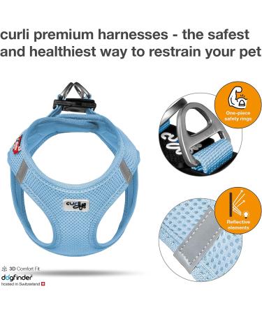 Buy Vest Harness Air-Mesh Skyblue M | Durable Dog Harness with D-Ring Buckle - Perfect for International Shipping - Buy Online on GoSupps.com