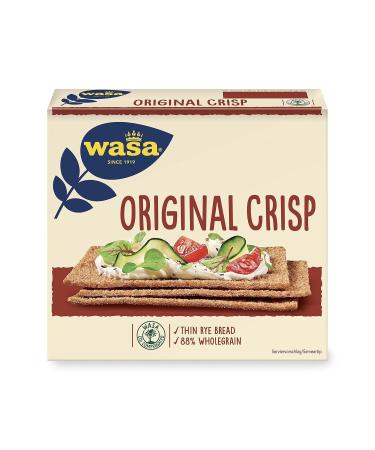 Wasa Crisp Original Crispbread - Pack of 18 (18 x 200g) | Delicious & Healthy Snack | International Shipping - Buy Online on GoSupps.com