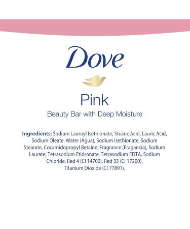 Dove Beauty Bar Gentle Cleanser - 6 Bars for Softer Smoother Skin | Moisturizing Pink Soap International Shipping Available - Buy Online on GoSupps.com