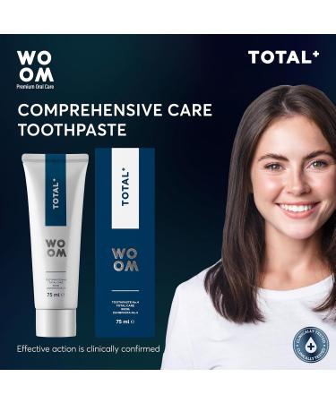 WOOM TOTAL+ Toothpaste for All-Round Protection with Fluoride - Buy Online Worldwide - Buy Online on GoSupps.com