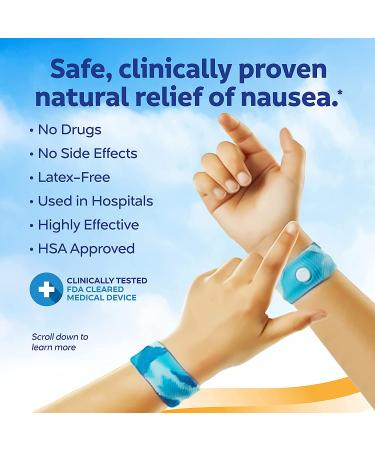 Sea-Band Child Anti-Nausea Acupressure Wristband for Motion & Morning Sickness - Assorted, 1 Pair - Buy Online on GoSupps.com
