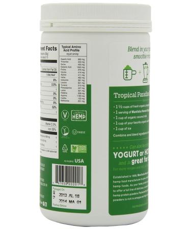 Manitoba Harvest Hemp Pro Fiber - 16 oz Tubs (Pack of 2) | High-Quality Plant Fiber - Buy Online on GoSupps.com