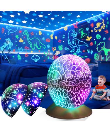 Tragik Toys for 1-10 Year Old Boys Toys Age 1-10 Dinosaur Egg Night Light Projector Dinosaur Toys for Boys Age 2-7 Year Old Boys Gifts Age 1-10 Gifts for 1-10 Year Old Boy Autism Sensory Lights Toys