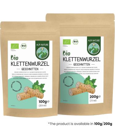  Alpi Nature Alpi Nature Burdock Root Organic Herbal Tea 200 g organic Burdock Root Dried and Cut Loose Tea - Buy Online on GoSupps.com