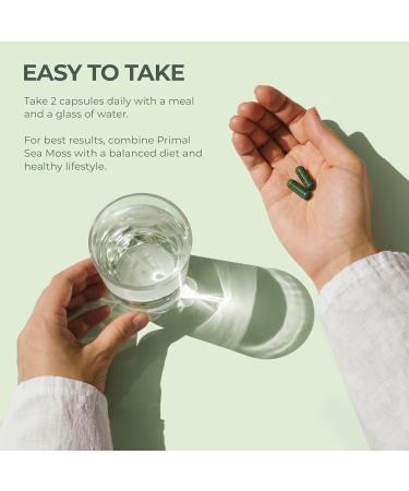 Primal Harvest Sea Moss Capsules with Bladderwack and Irish Sea Moss Chlorella Broccoli Seed Extract Plant-Based Supplements for Adults - Buy Online on GoSupps.com