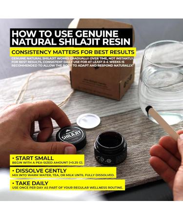 NATURAL SHILAJIT Resin (20g) Genuine Altai Shilajit for Men & Women DBP-Verified Bioactive Complex Trace Minerals & Fulvic Compounds Lab Tested Pure Resin Supplement 0.71 Ounce (Pack of 1) - Buy Online on GoSupps.com