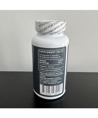 partiQlar Apigenin 100mg Per Serving 60 Capsules Pure 98.7% Stabilized Active Bioflavonoids & Antioxidants Non-GMO - Buy Online on GoSupps.com