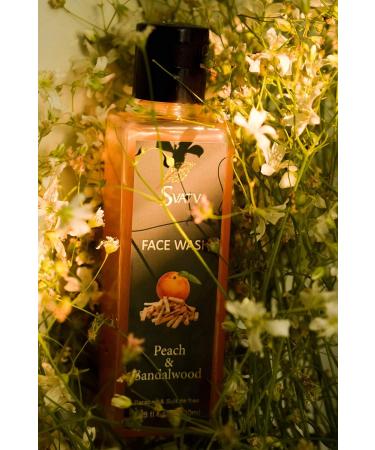 SVATV Peach & Sandalwood Exfoliating Face Wash - Paraben & Sulfate Free Cleanser with Mixed Fruit Extract for Refreshing Cleansing & Makeup Removal - 100ml - Buy Online on GoSupps.com