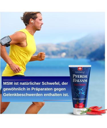 SwissMedicus Horse Balm with Collagen Forte 200 ml - Effective Muscle Gel for Sore Muscles & Regeneration | Premium Horse Ointment | International Shipping - Buy Online on GoSupps.com