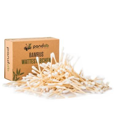 Pandoo 14 Pack Bamboo Wattstaben |2800 pieces |100% biodegradable vegan & sustainable |Compostable premium cotton swab |Easter sticks without plastic quantity: 2800 pieces - Buy Online on GoSupps.com