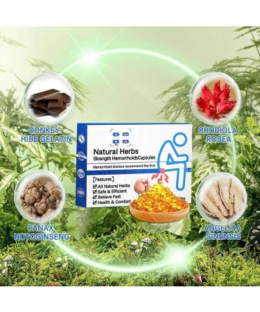 Heca Natural Herbal Hemorrhoid Capsules - Fast Relief for Pain & Discomfort (14 Pcs) - Buy Online on GoSupps.com