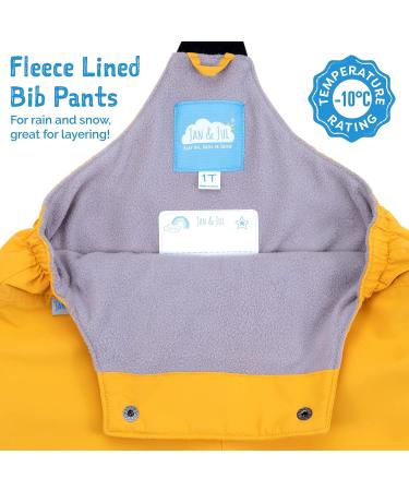 JAN & JUL Cozy-Dry Waterproof Bib Overalls Snow Pants for Kids 3-4T - Black - Buy Online on GoSupps.com