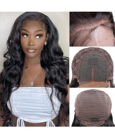 NewYou Body Wave Lace Front Wig 16 Inch 4x4 Lace Closure Pre Plucked Human Hair Wigs for Black Women 150% Density - Brazilian Virgin Human Hair Natural Color - Buy Online on GoSupps.com