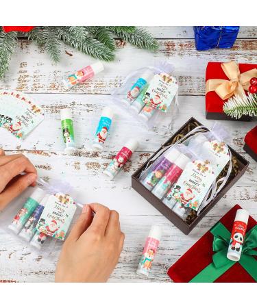 Siifert 100 Pack Christmas Lip Balm Bulk Party Favors Holiday Stocking Stuffers for Women Men Small Employee Appreciation Gifts Winter Moisturizing Lip Care Set for Coworkers Staff Thank You Gifts - Buy Online on GoSupps.com