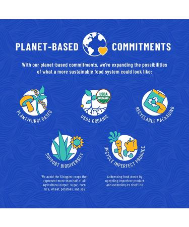 EAT THE CHANGE Mushroom Jerky Variety Pack - 5 Organic Chef Crafted 2oz Bags | 150 Calories or Less | Planet Based | 5 Flavor Variety Pack - Buy Online on GoSupps.com