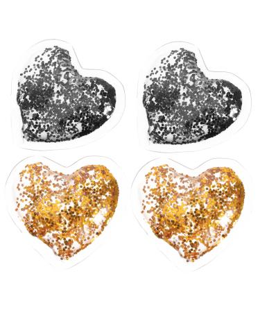 FOMIYES FOMIYES Set of 4 Heart-Shaped Gel Eye Pads - Cooling Eye Pads