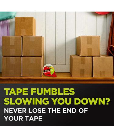 Scotch Sure Start Packaging Tape  1.88" x 38.2 yd  Designed for Packing  Shipping and Mailing  Smooth and Quiet Unwind  3" Core  Clear  2 Rolls w/1 Dispenser (3450S-2-1RD) - Buy Online on GoSupps.com