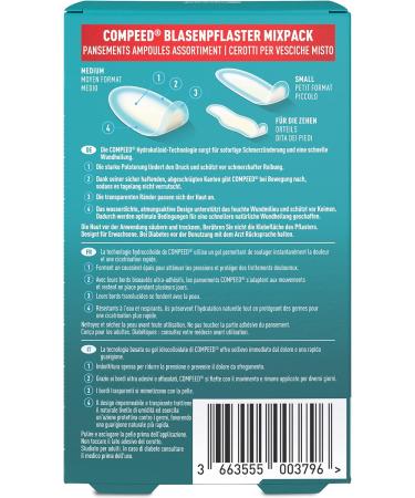 Compeed Blister Patches Mixpack - Hydrocolloid Treatment for Heels & Toes | 6 Pieces (1 2 Packs) - Soothing Relief from Blisters - Buy Online on GoSupps.com