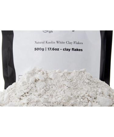 Flocons D'argile Blanche Kaolinique | 500g D'argile Blanche Naturelle Blanc Pur Blanc Cass - Croquant tonnant Texture Terreuse Velout e Et Ferme Satisfaisante Sensation ASMR - Buy Online on GoSupps.com