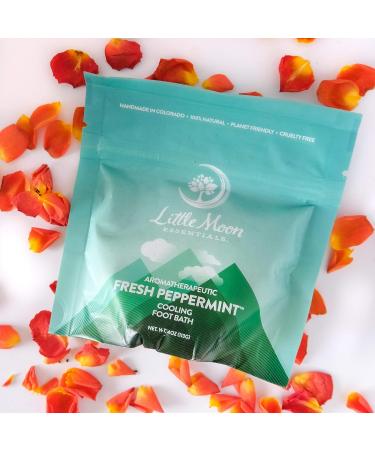 Little Moon Essentials Cooling Foot Bath Salt - Fresh Peppermint 13.5 oz - Buy Online on GoSupps.com