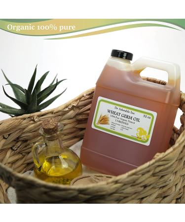 Dr. Adorable 32 Oz Premium Organic Wheat Germ Oil - Cold Pressed & Unrefined - Buy Online on GoSupps.com
