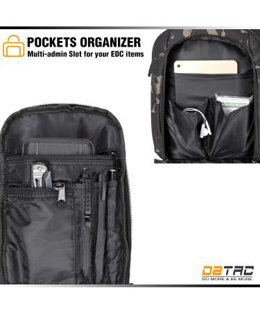 BTAC Tactical Sling Bag - Compact Chest Pack for Concealed Carry - Black Camo - Buy Online on GoSupps.com