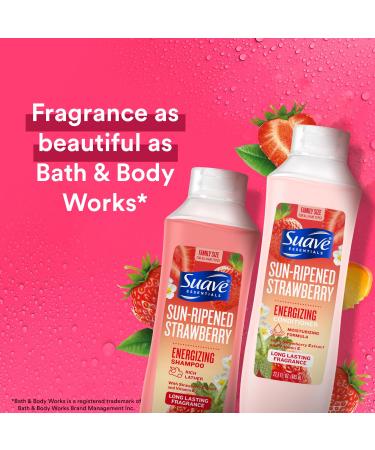 Suave Shampoo & Conditioner Set - Sun-Ripened Strawberry Energizing Formulas with Strawberry Extract & Vitamin E 22.5 Oz Each - International Shipping Available - Buy Online on GoSupps.com