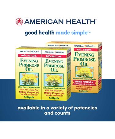 American Health Dietary Fiber Supplements + Royal Brittany Evening Primrose Oil - Pack of 2 (120 Count) - Buy Online on GoSupps.com