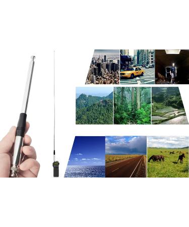 HYS 27Mhz Telescopic Antenna 9-51 with BNC Connector for CB Handheld Radio - Compatible with Cobra, Midland, Uniden, Anytone - Buy Online on GoSupps.com