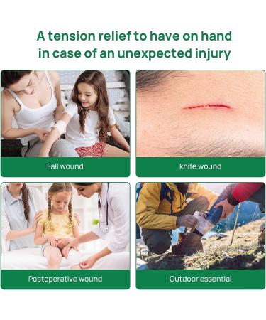 5pcs Zip Stitch Suture Free Wound Closure Strips | Butterfly Bandages for Emergency Laceration Repair - First Aid Kit Essential - Buy Online on GoSupps.com