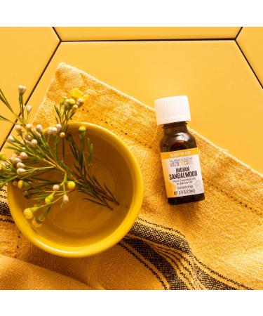 Aura Cacia Indian Sandalwood Essential Oil in Jojoba Oil - 0.5 fl. oz | Premium Natural Aromatherapy | International Shipping - Buy Online on GoSupps.com