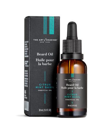 The Art of Shaving Premium Beard Oil for Men - 99% Plant-Based Citrus Mint Basil Essential Oils - 1 fl. oz - Buy Online on GoSupps.com