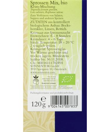 Buy Sonnentor Sprout Mix (3 x 120 g) - Organic Superfood for Healthy Eating - International Shipping Available - Buy Online on GoSupps.com