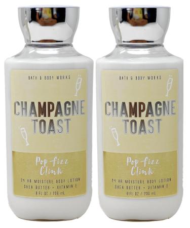 Bath & Body Works Champagne Toast - Pack of 2-24 Moisture Body Lotion
