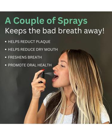 Merakk Dry Mouth Spray Hydrating Fresh Breath Spray (Mint) - Sugar-Free Breath Freshener | Bad Breath Spray W/Xylitol Stevioside Menthol - Dentist-Designed- 0.3 fl oz - Buy Online on GoSupps.com