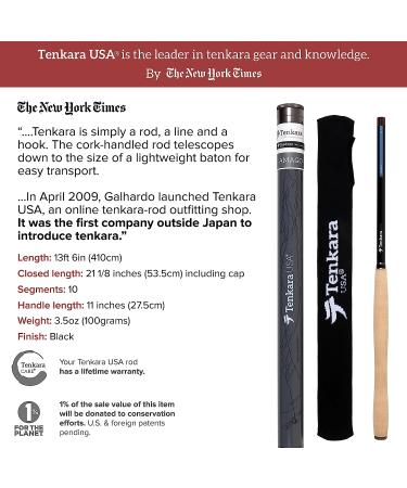 Tenkara USA Amago 13.5ft Telescopic Rod - Lightweight & Portable - Buy Online on GoSupps.com