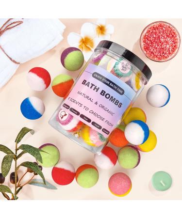 Bath Bombs Gift Set 15PCS Bath Bombs for Women 100% Natural Spa Experience 5 Luxurious Scents Best Gift for Mother s Day 15 bath bombs - Buy Online on GoSupps.com
